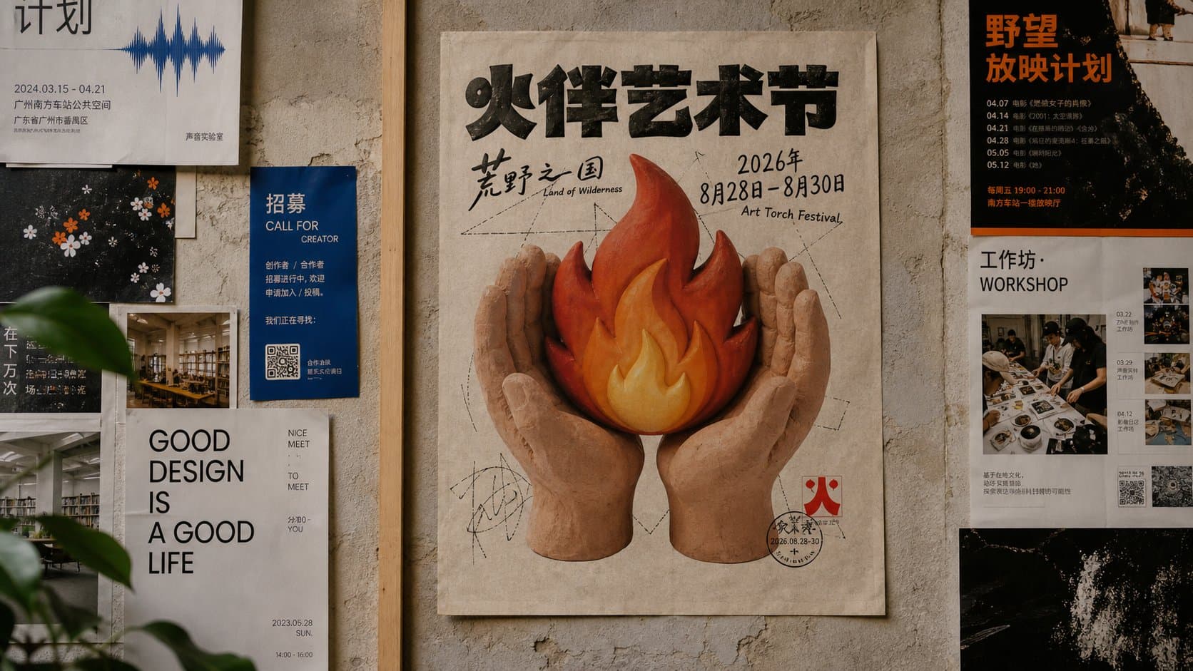 2026火伴艺术节·志愿者招募首页封面